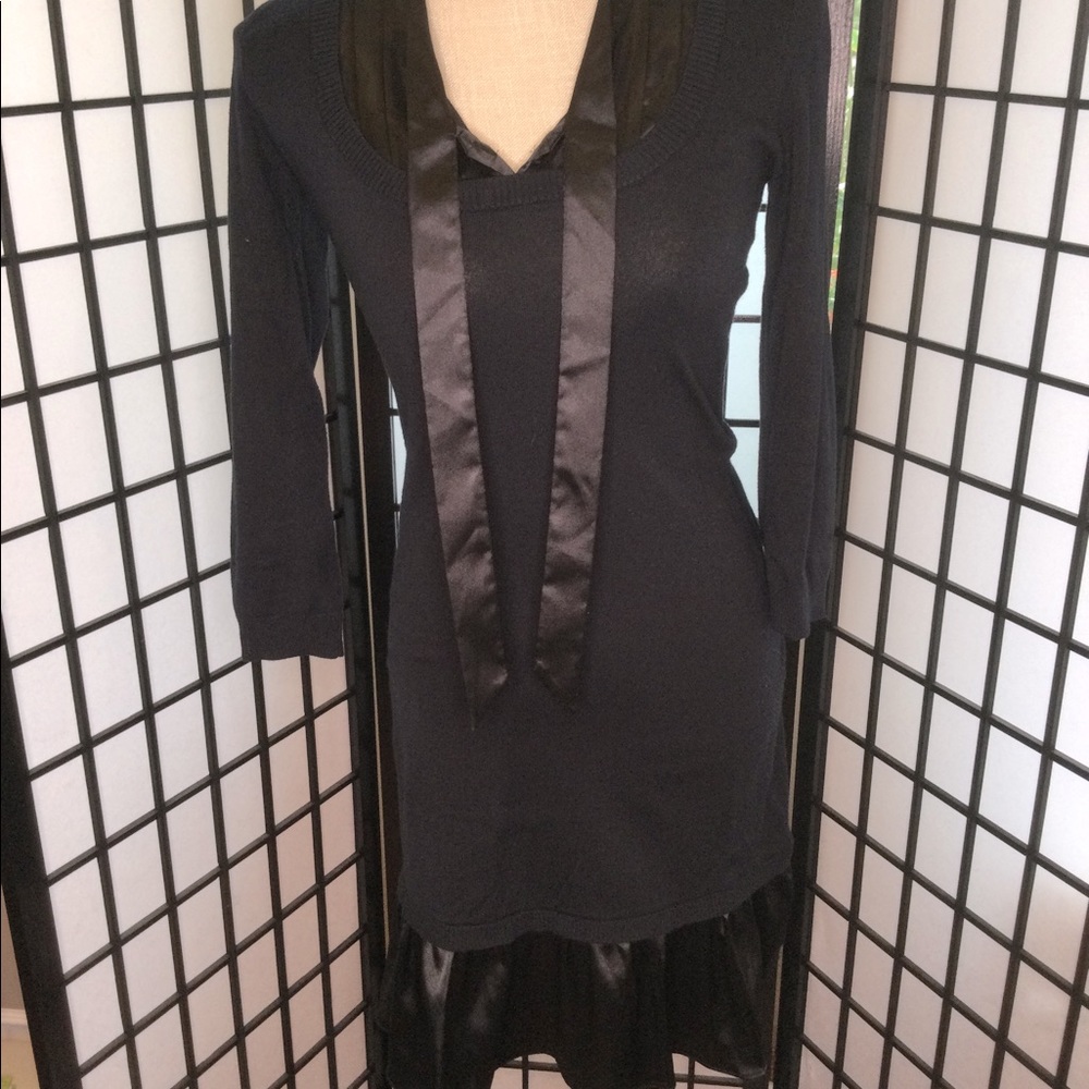 Max studio sweater silk dress